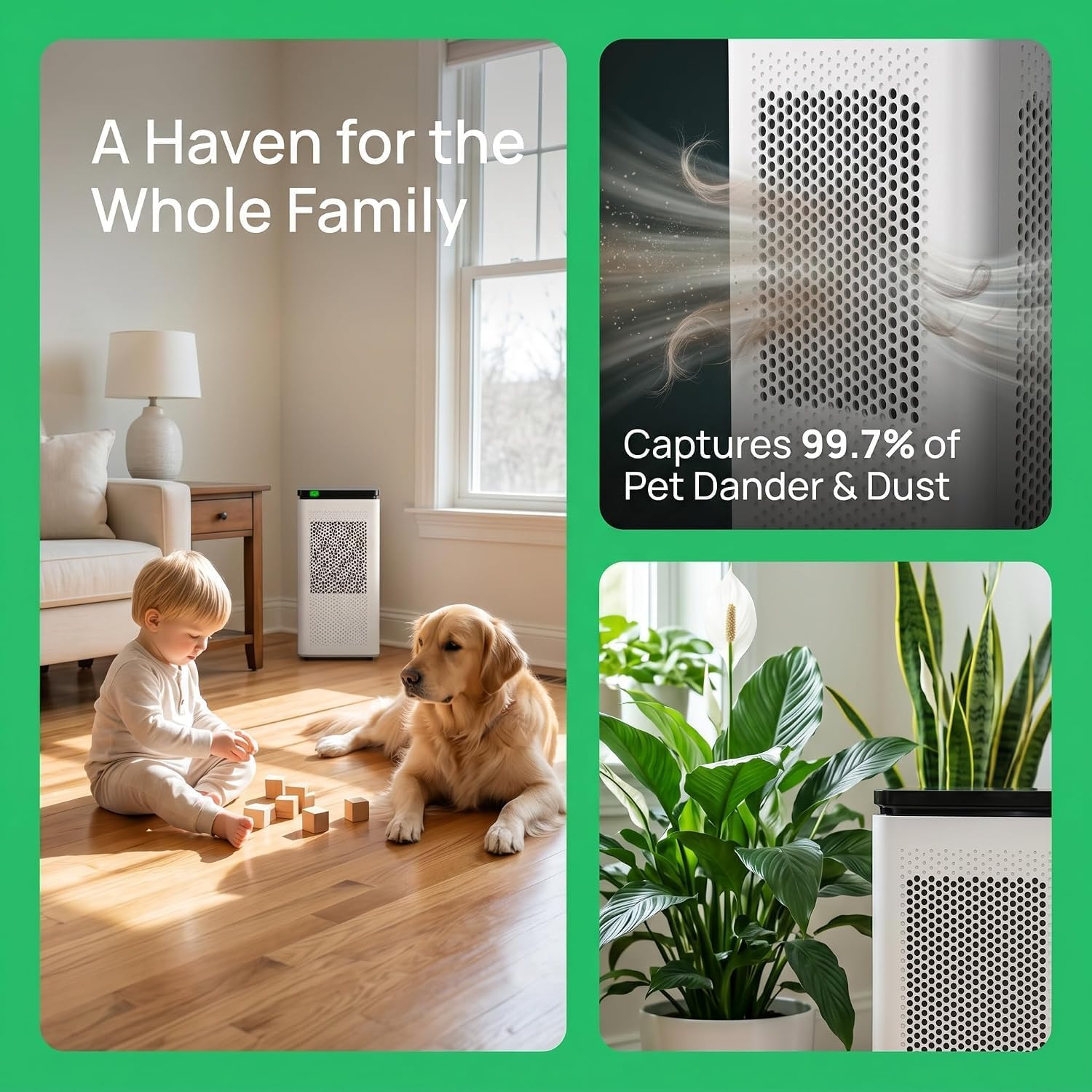 8 Packs AP400 Replacement Filter for Air Purifier,Compatible with SIESEAN AP400 Air Purifier,4 H13 True HEPA Filters and 4 Activated Carbon Filters.