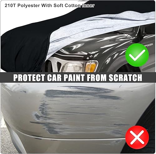 Miniatura 35 de Funda impermeable para automóvil de repuesto para Toyota Land Cruiser FJ40/41/42 210T 1960-1984 para todo tipo de clima, con puerta de cremallera