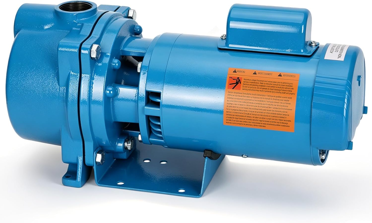 J10S Shallow Well Jet Pump Self-Priming, 1 HP 115/230V Single Phase Centrifugal Pump, 60Hz 3500 RPM Centrifugal Pumps for Lawn Garden Agricultural Water, J10S Pump with Cast Iron Housing