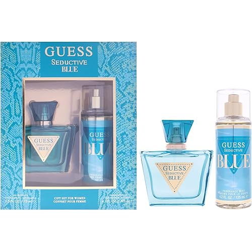 GUESS Seductive Blue Women/Femme Eau de Toilette 2 Piece Gift Set - Perfume Spray 2.5 Fl. Oz. & Fragrance Mist 4.2 Fl. Oz.