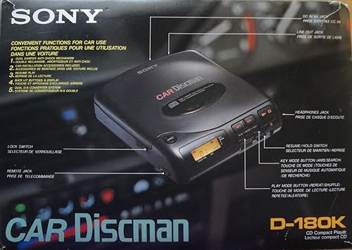 Sony Car Discman D-180K Reproductor portátil de CD