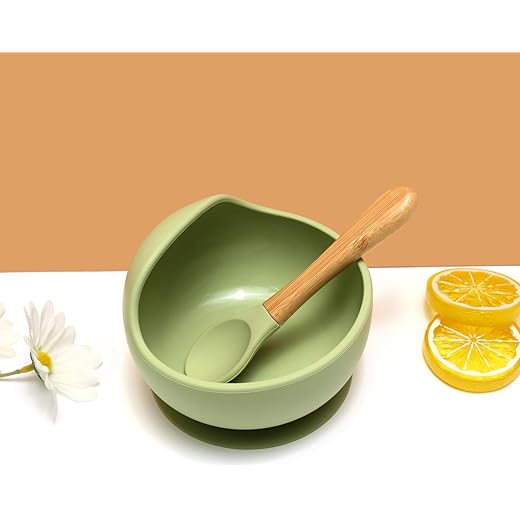 Kids Station Silicone Baby Feeding Set