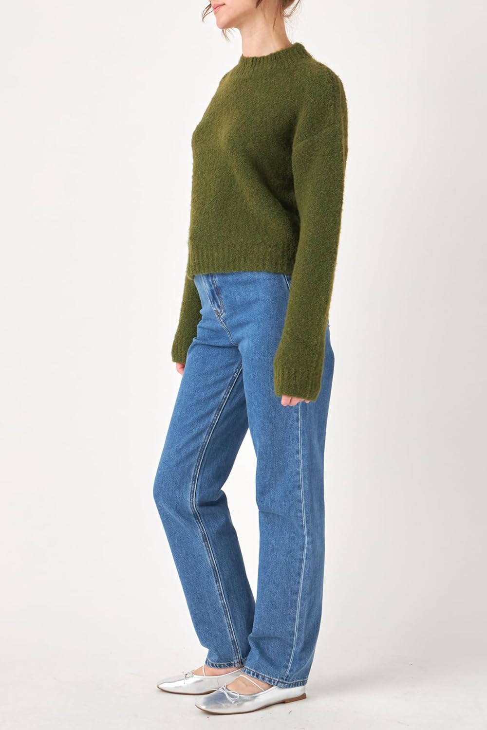 Comfortable Round Neck Sweater by ENGLISH FACTORY - Image 9