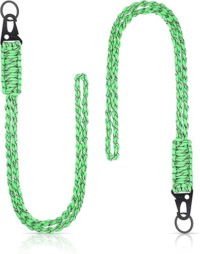 Miniatura 25 de Frienda Juego de 2 Cordones de Paracord de Servicio Pesado Collar de Silbatos Correa Trenzada 550 Cordón de Llavero para Actividades al Aire Libre
