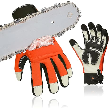 Vgo... Professional 12-Layer Cut Resistant Arborist Gloves