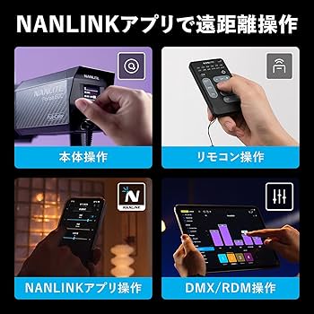 NANLITE Forza60C LEDフルカラーライト NANLITE Forza 60C 撮影用ライト RGBLAC RGBライト LEDスポット