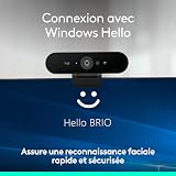 Logitech Brio 4K webcam, Video Calling, Noise-Cancelling mic - 8