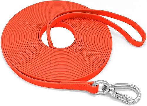 Miniatura 11 de ZALER Correa Larga para Perro Impermeable Correas de Entrenamiento 50ft 30ft 20ft 15ft 10ft 6ft, A Prueba de Olores Correa Larga de Llamada con