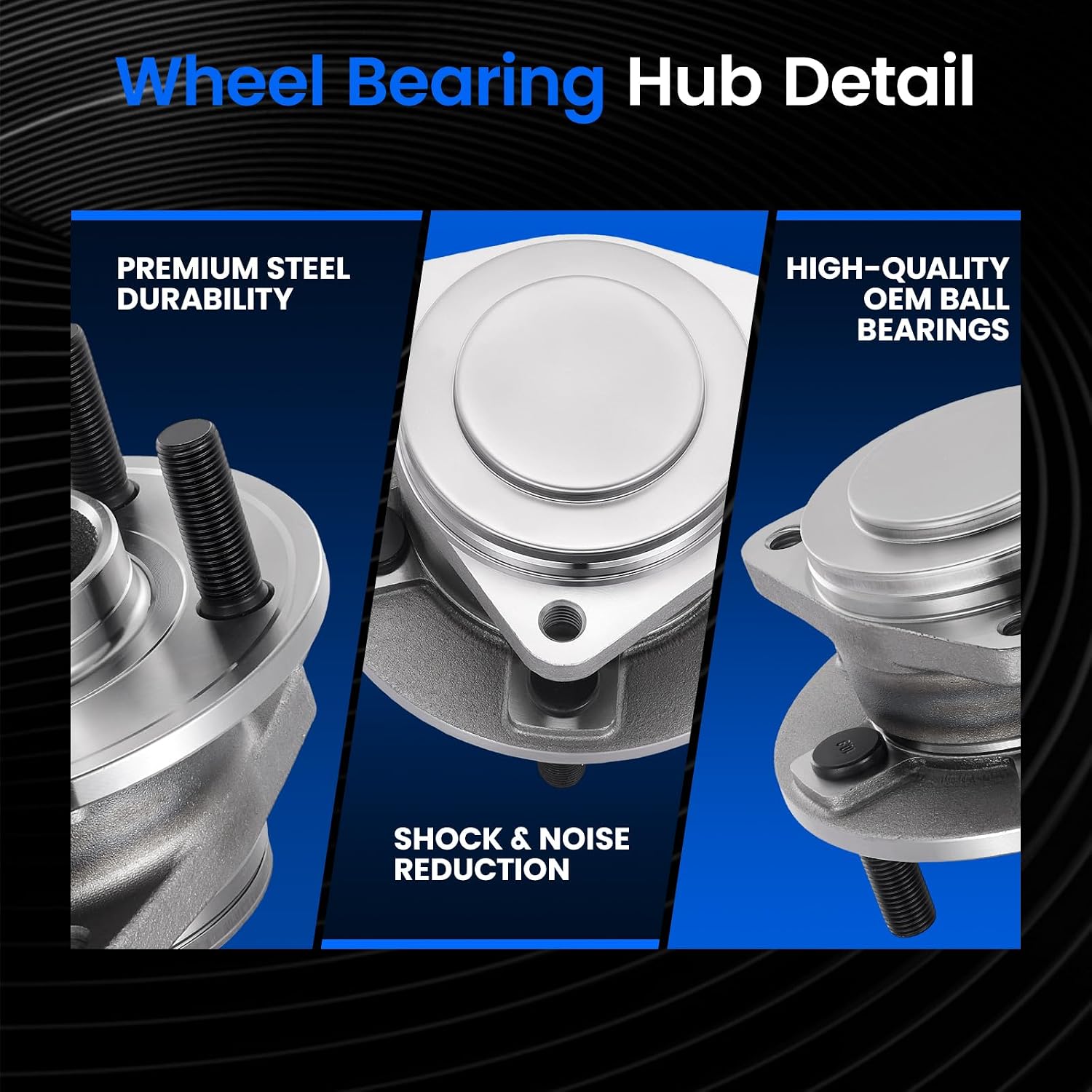 513325 Front Wheel Bearing and Hub Assembly Compatible with Chrysler 300 2013-2023, Compatible with Dodge Challenger Charger 2013-2023, 1PCS