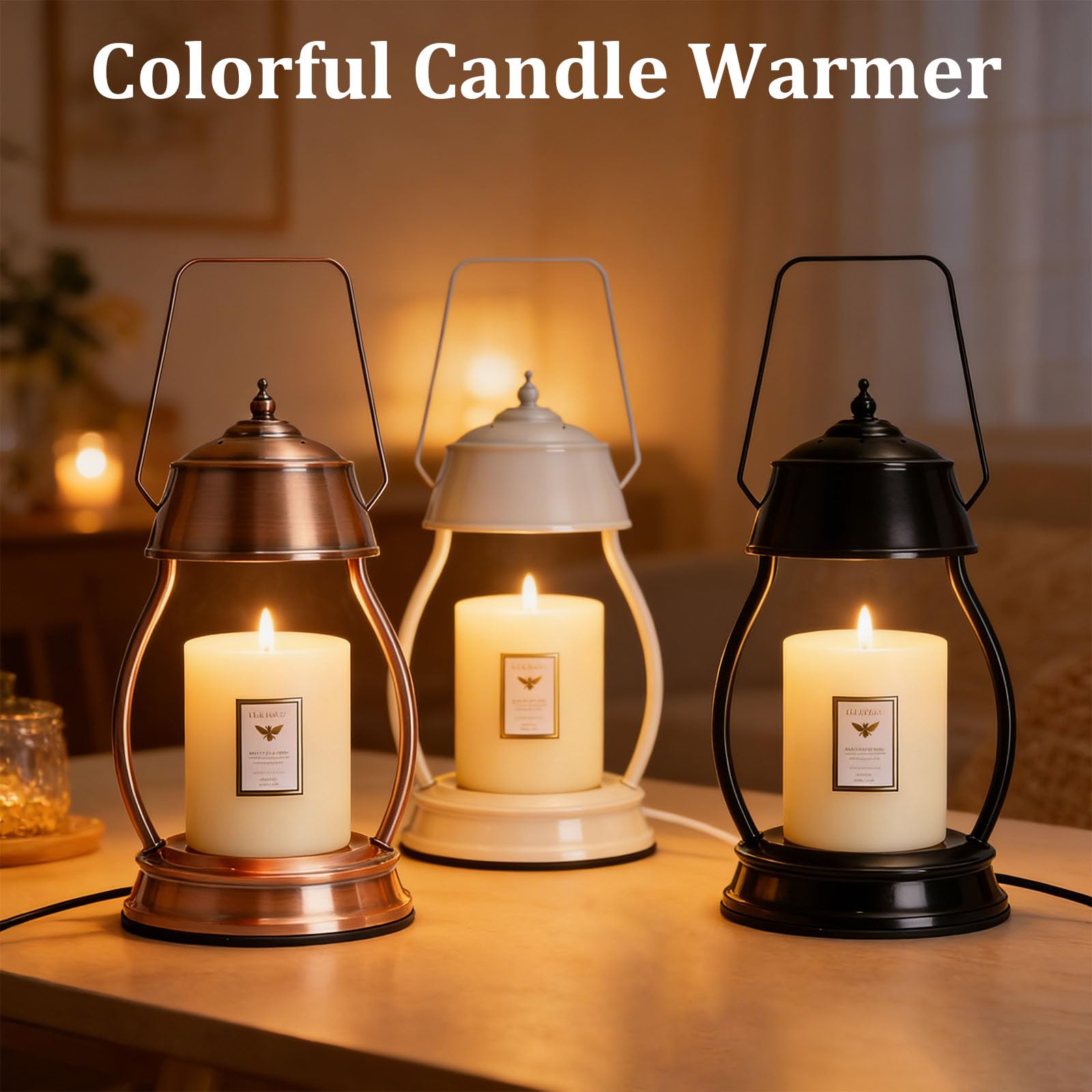 MICOKAY Candle Warmer Lamp With Adjustable Temperature and