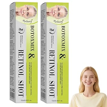 Rolimey Botoxmix & Vita-A Retinol Shot Wrinkle-Lift Tightening Cream, Vita A Retinal Shot Tightening Booster for Reduces Wrinkles and Fine Lines, Vita-A Retinol Shot for All Skin Types 2PCS