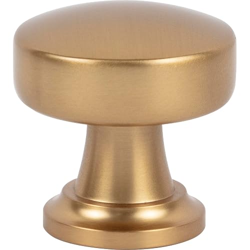 Atlas Homewares 325-WB 1-1/4 in. (32mm) Browning Collection Round Knob, Warm Brass