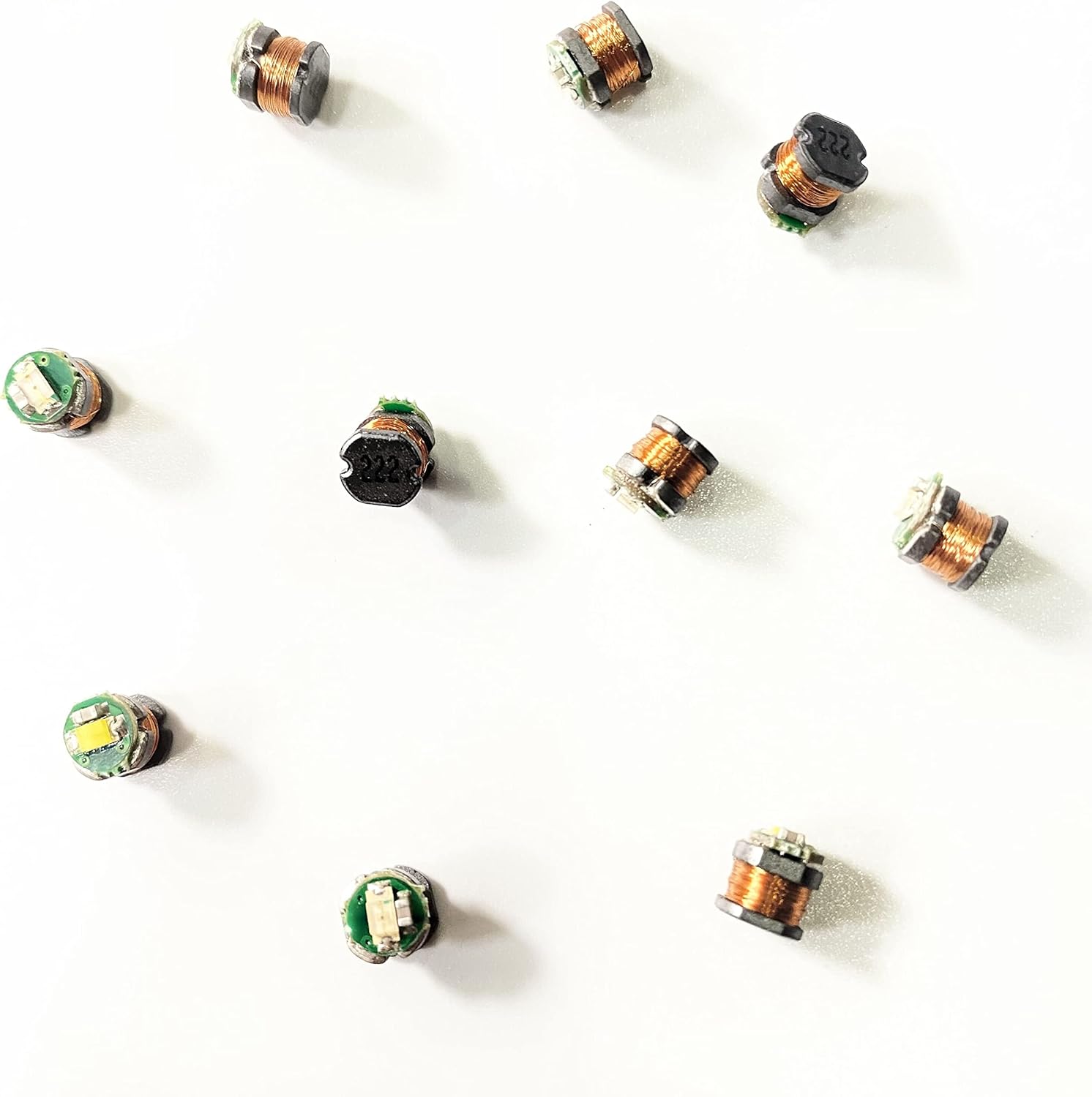 Taidacent 24V 200mm One to Many Long Distance Wireless Inductive Coil LEDs Induction Wireless Charging Power Supply Module (1 Transmitter Coil + 10PCS Multi LEDs + 1PCS 24V Power Adapter)