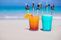 Vista 5 de 24 popotes de despedida de soltera para bailarines rosados, pajitas reutilizables de remolino loco, pajitas de soltero, sirenas mexicanas, pajitas