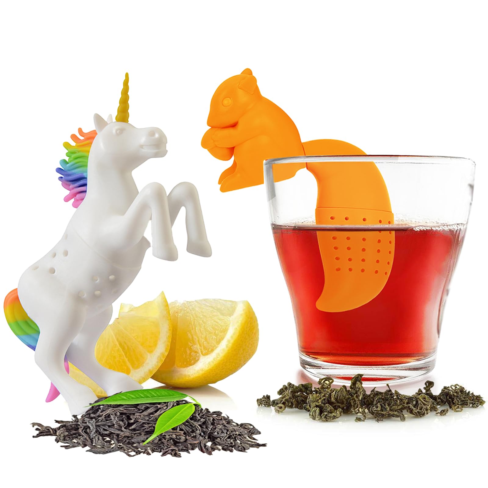 Amazon.com: 2 pcs tea infuser,Reusable tea infuser,cute silicone tea ...