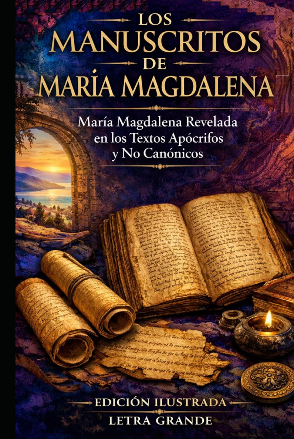 MANUSCRITOS DE MARÍA MAGDALENA: Edición ilustrada en LETRA GRANDE: María Magdalena revelada en los textos canónicos y no canónicos completos, incluido el Evangelio de María.