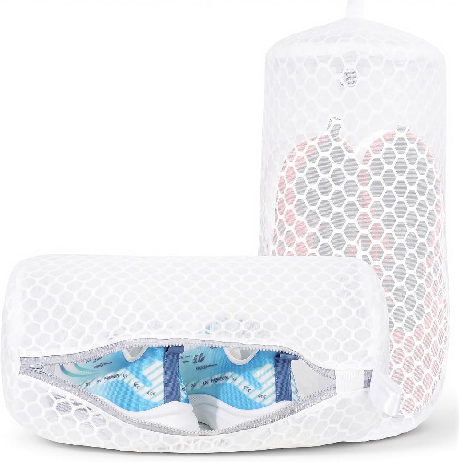 Mesh Shoe Washing Machine Bag with Frame Support,for Shoes, Delicates,Socks,Toys,2pack.
