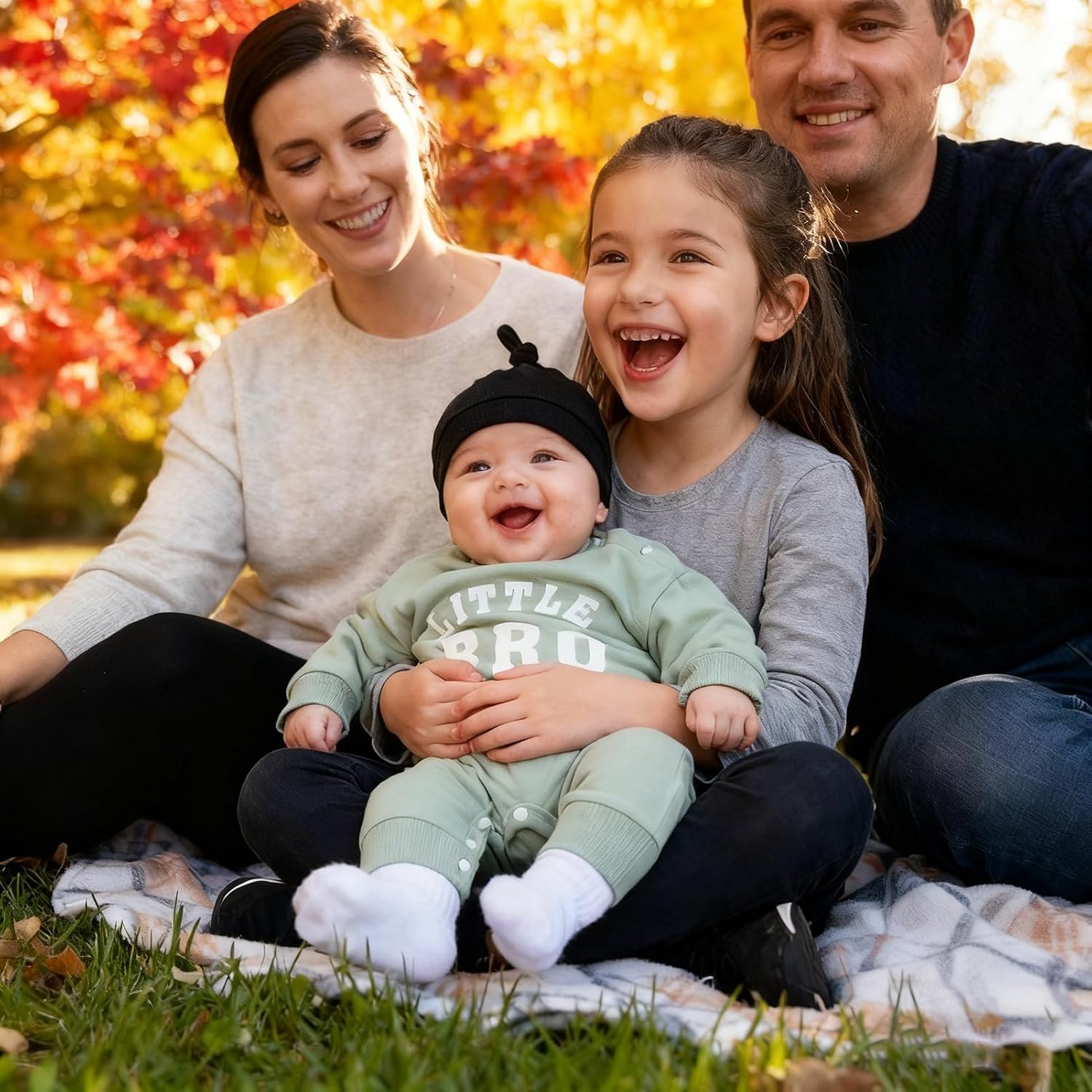 Sinhoon Baby Boy Outfits Little Brother Newborn Outfit Soft Cotton Romper Letter Print Coming Home Clothes with Hat - Image 3