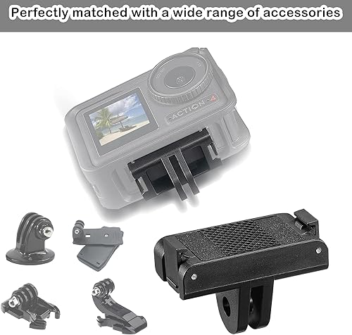 Miniatura 3 de PCTC 2 adaptadores magnéticos compatibles con DJI Osmo 360Osmo Action 5 Pro 43 Adaptador de liberación rápida Accesorios DJI, trípode acoplable,