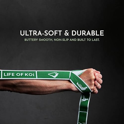 Miniatura 5 de Juego de 3 correas elásticas con bucles para yoga, pilates, danza, terapia física, 3 bandas de resistencia, bandas elásticas para ejercicio,