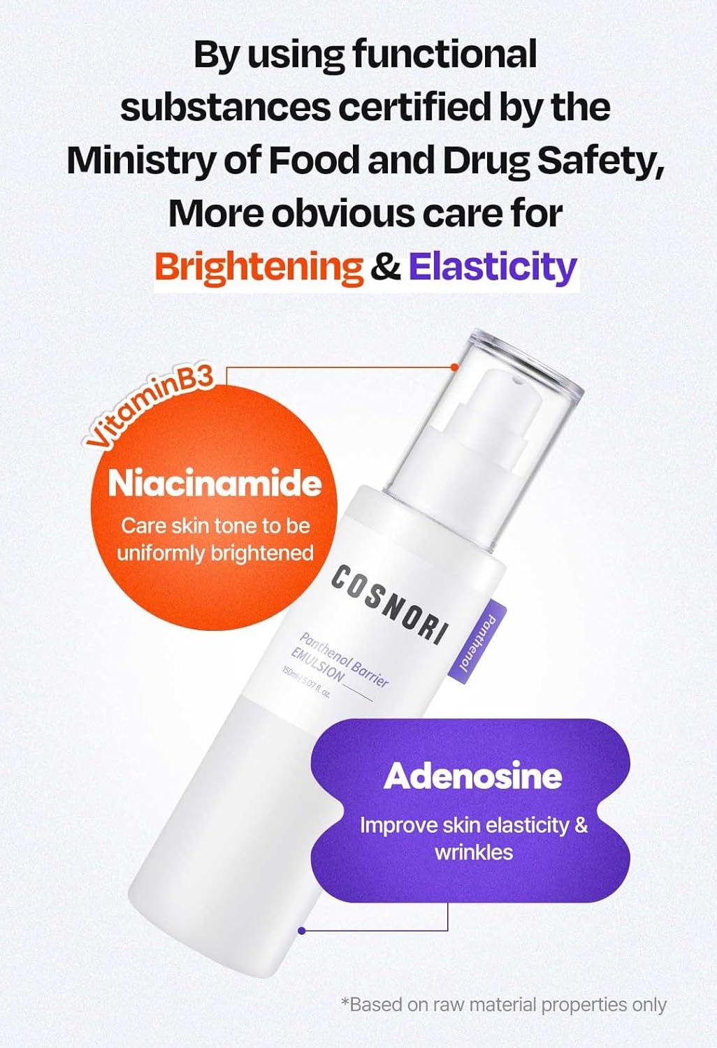 COSNORI Panthenol Barrier Emulsion - Vegan Skin Barrier strengthening Emulsion, Korean Skincare, High Content panthenol, Kakadu Plum Extract, Skin Texture&Hydration Care, 5.07 fl.oz - Image 4