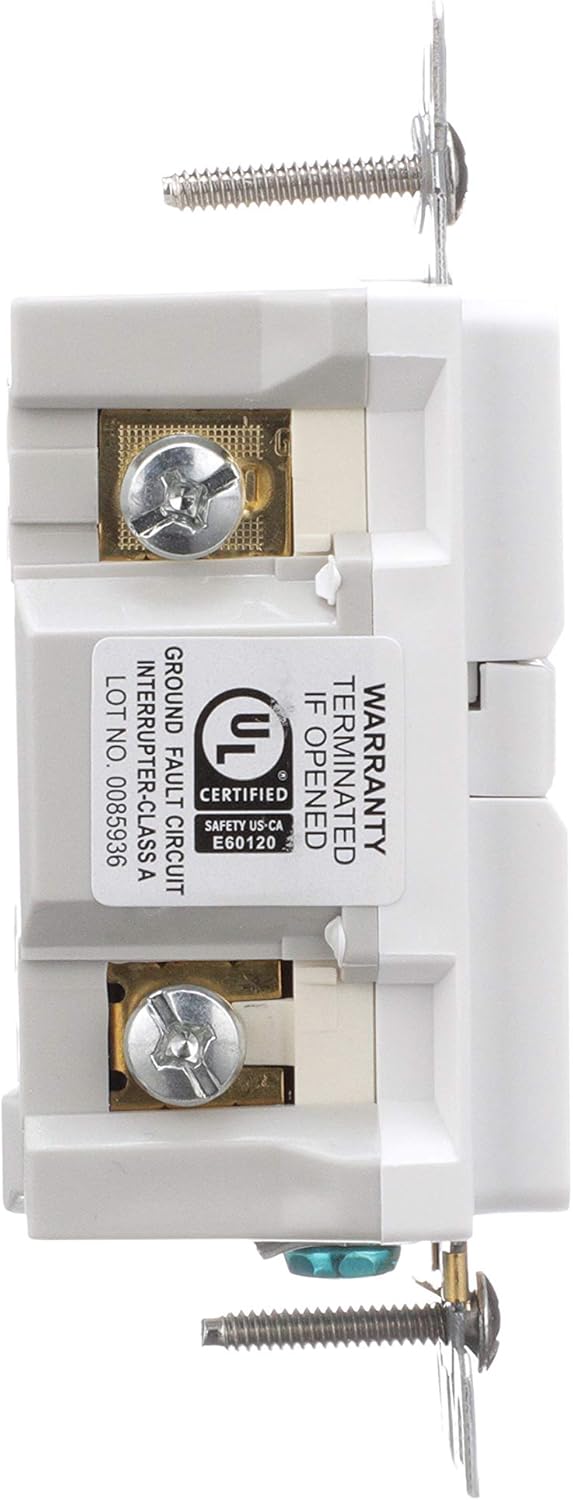 Eaton GFCI Self-Test 15A -125V Duplex Receptacle (3-Pack), White