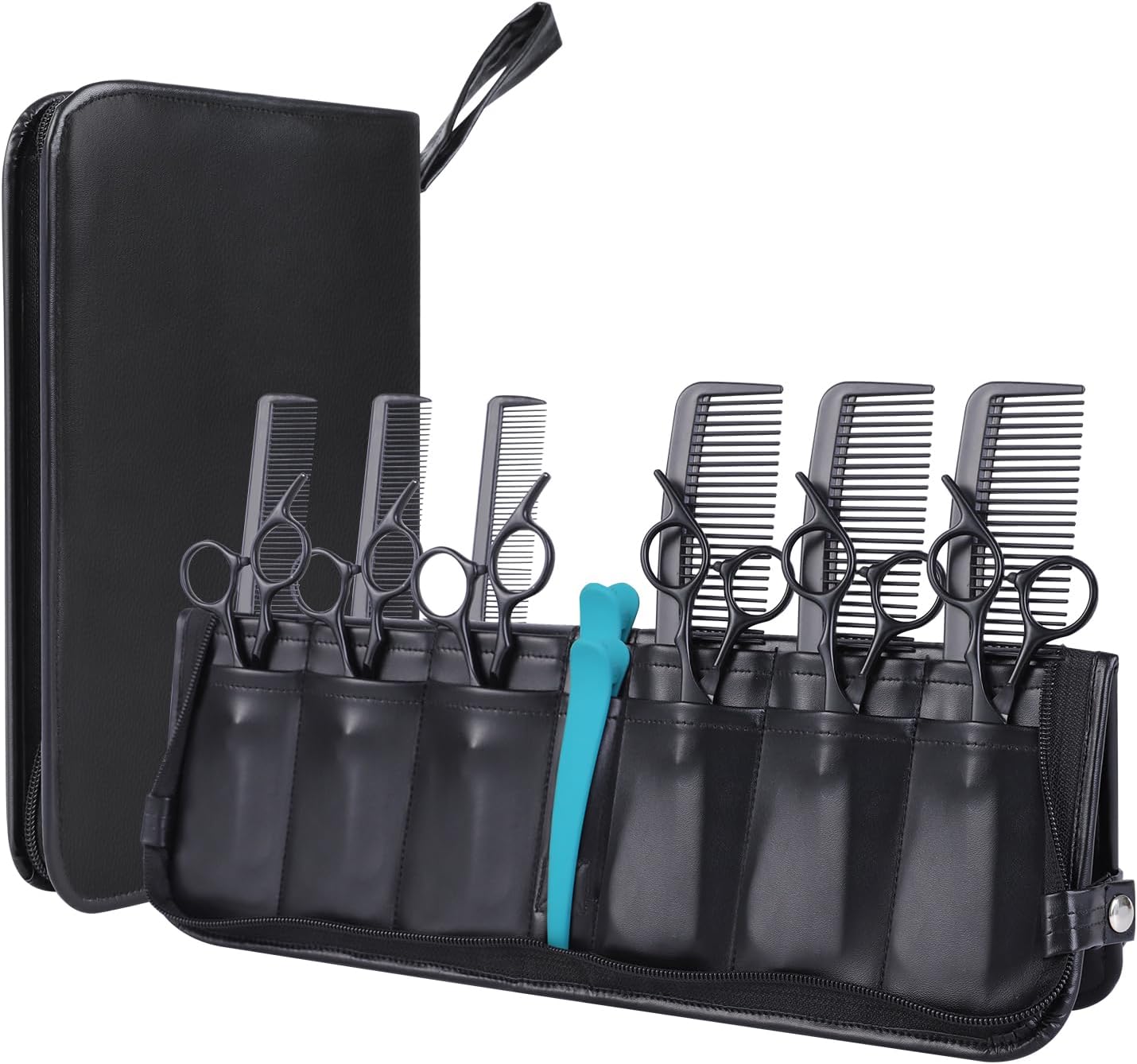 Hair Stylist Scissor Holder Pouch Shear Scissors Case for Hairstylists Scissor Storage Bag for Hairdressers Salon Tools Barber Holder Case,Hairdressers Bag,Black