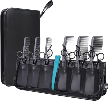 Hair Stylist Scissor Holder Pouch Shear Scissors Case for Hairstylists Scissor Storage Bag for Hairdressers Salon Tools Barber Holder Case,Hairdressers Bag,Black