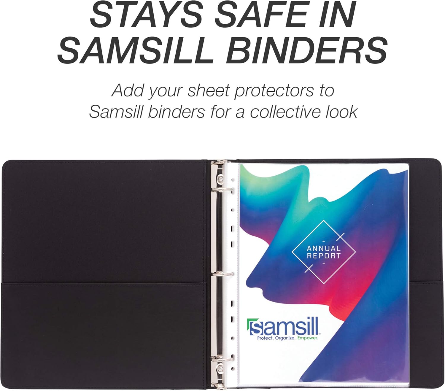 Samsill Clear Heavyweight Top Load Sheet Protectors, Universal 11 Hole Punch Fits 3 Ring, 4 Ring and 2 Ring Binders. Acid Free and Archival Safe, Box of 100. : Everything Else