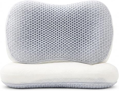Latex Pillow, Pectin Feather Silk Pillow,for Neck PainGray