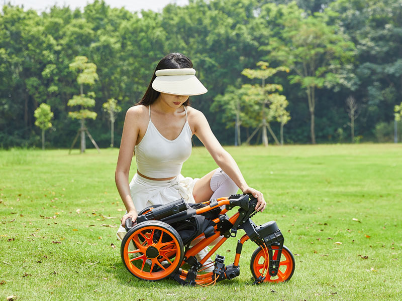 Amazon.com: FLAGTAG Golf Push Cart 3 Wheel with 360 Swivel Front