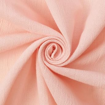 AK TRADING CO. 50" Wide 100% Cotton Island Breeze Gauze Fabric by The Yard Lightweight, Breathable Material for Apparel, Crafts, Home Decor, Photoshoots, DIY Projects Lush Pink, 25 Yards