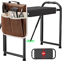 seasky Foldable Garden Kneeler and Seat, Anti-Tipping Gardening Bench Widened Thick Soft Kneeling Pad, Heavy Duty Gardening Stool with Tool Bag,Gardening Gift for Women