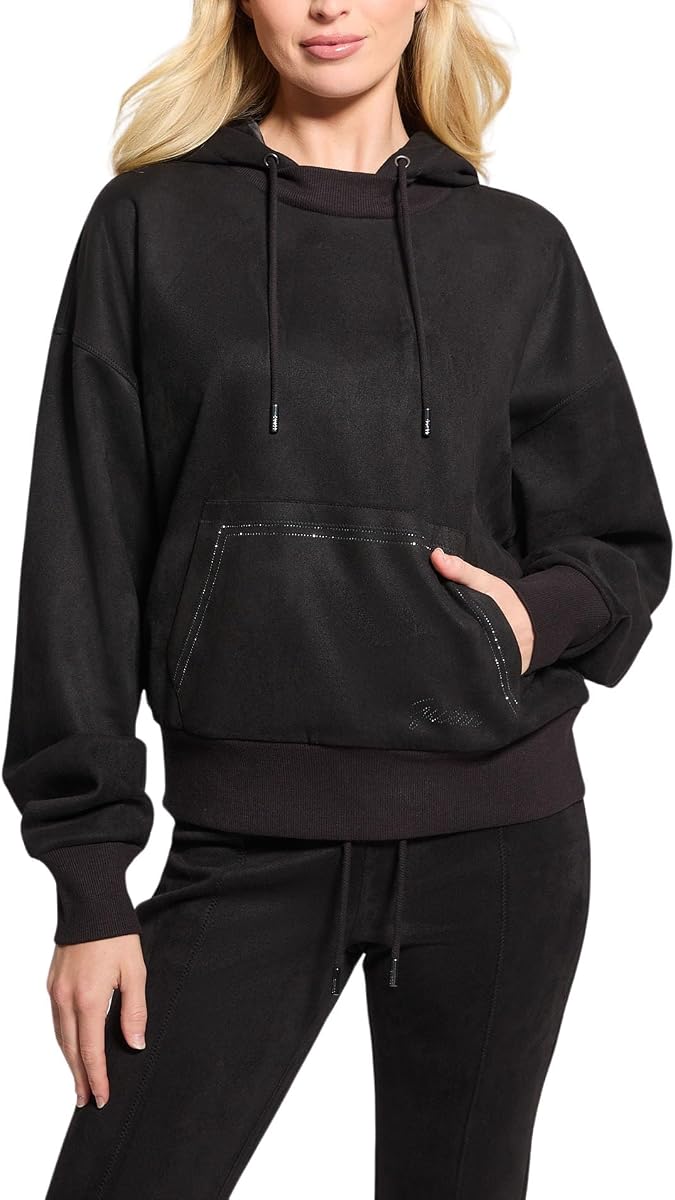 GUESS Women's Hooded Scuba Sweatshirt