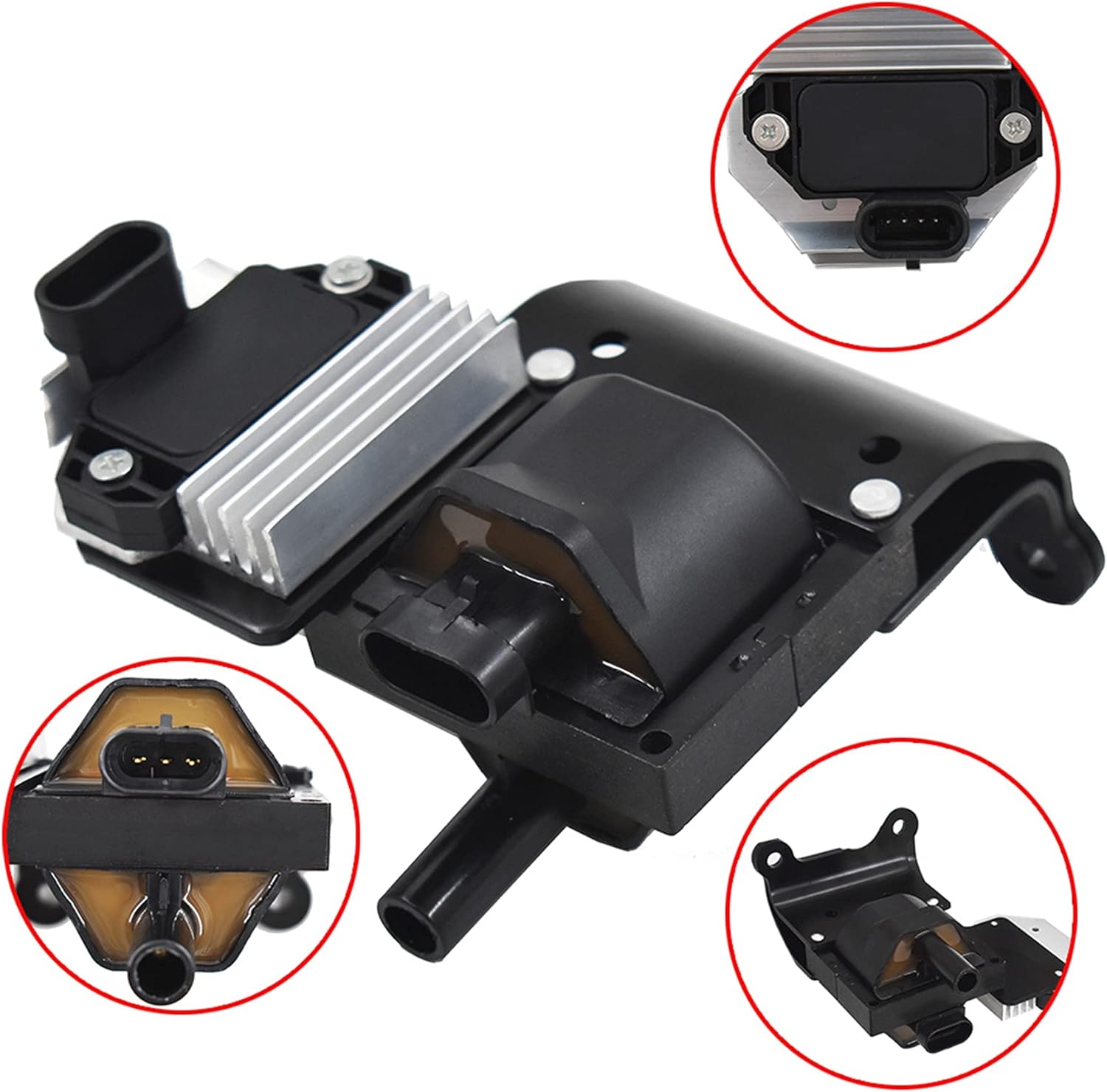 munirater Ignition Coil DR49 with Ignition Module D577 10489421 Replacement for Express 1996-2002 Replacement for Silverado 1995-2007