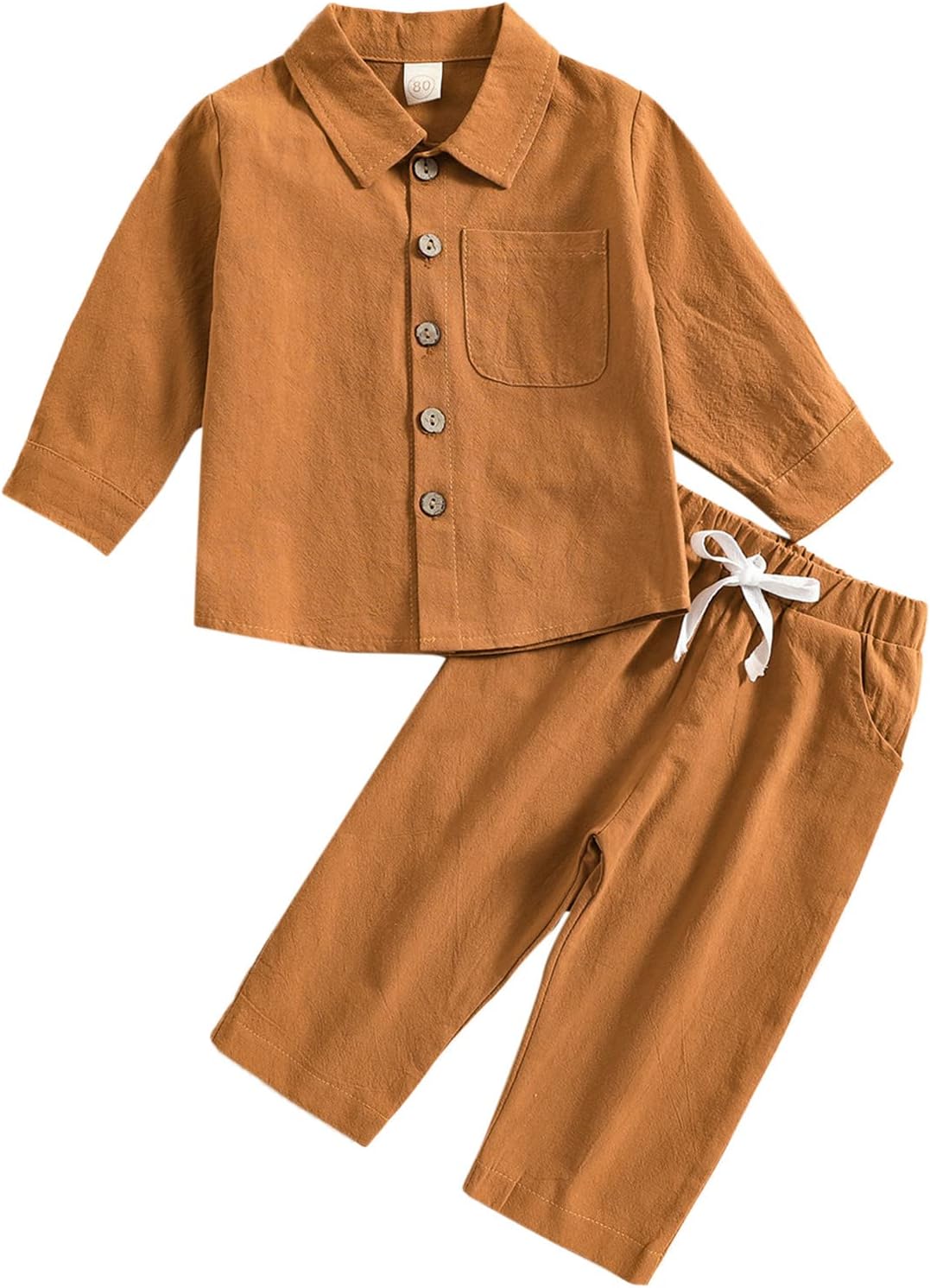 Kids Hoodie Sweatsuit Set For Boys Girls 2 Pcs Hooded Sweatshirt Jogger Sweatpants Tracksuit Athletic Solid Outfits