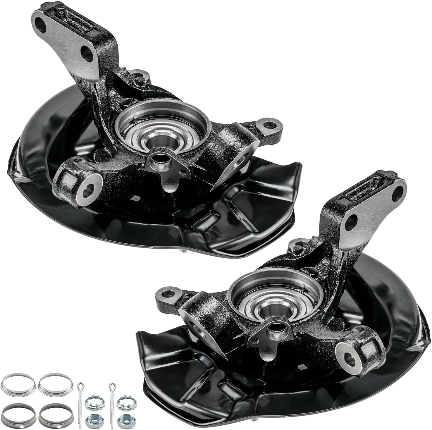 PHILTOP 2 x Front steering knuckle and hub assembly Compatible with 1997-2001 Toyota Camry,Passenger and Driver Side