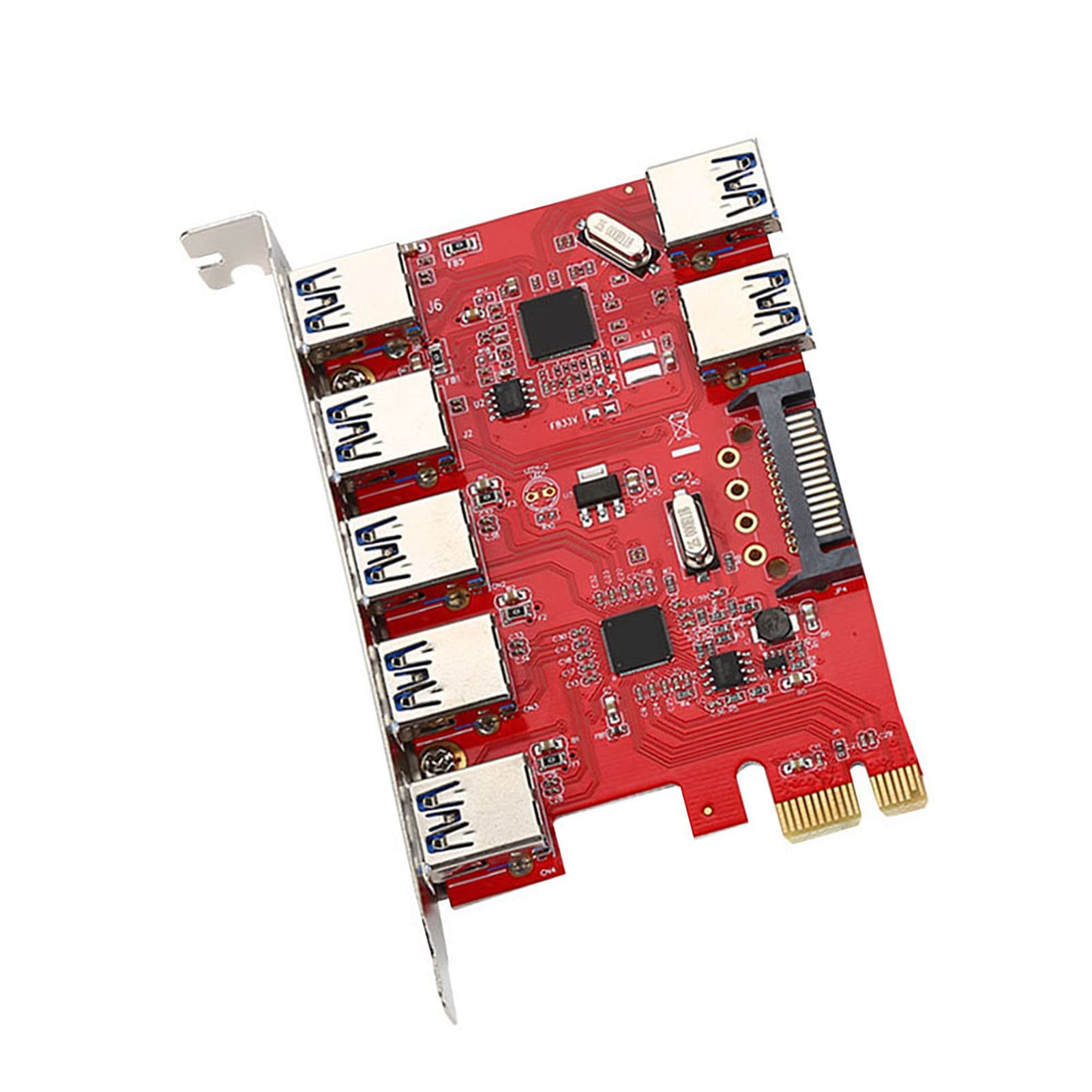 SuperFast USB 3.0 PCI to USB Converter Adapter with RJ45 1Gbps Transmission Rate, Ideal for Building or Upgrading Your Computer, Plug and Play for Multiple Interface