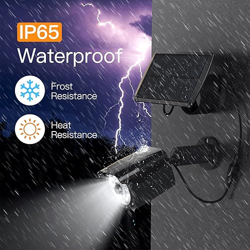 Miniatura 2 de Luces solares para exteriores, luz solar de seguridad con sensor de movimiento, luces de inundación solares con 3 modos de iluminación, luz