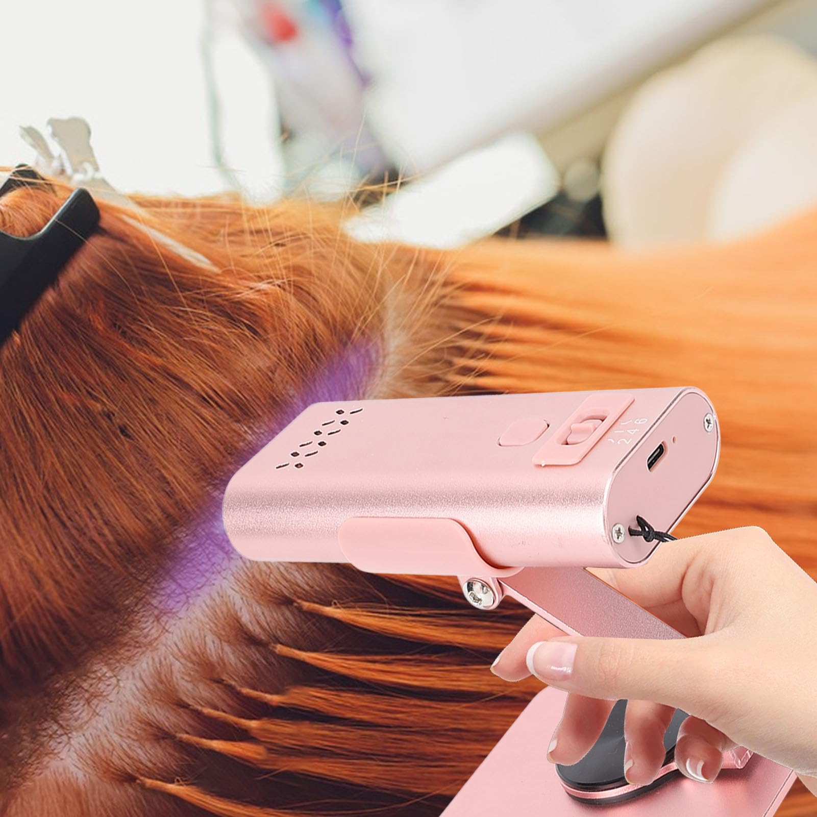 CHICIRIS Prolunga per Capelli Light Machine, Indurimento Rapido 3000mAh