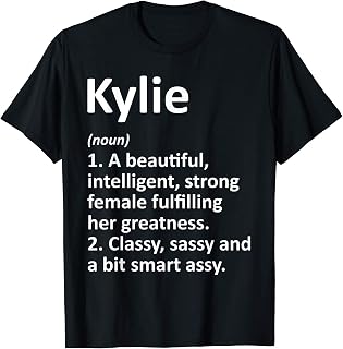 KYLIE Definition Personalized Name Funny Christmas Gift T-Shirt