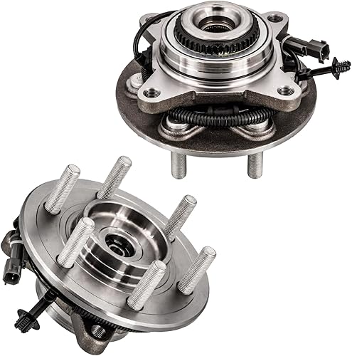 Miniatura 16 de Detroit Axle - Bujes de rodamiento de rueda delantera 4WD para Ford F-150 2015-2017 [6 orejetas; con ABS], Juego de 2 rodamientos de rueda y bujes