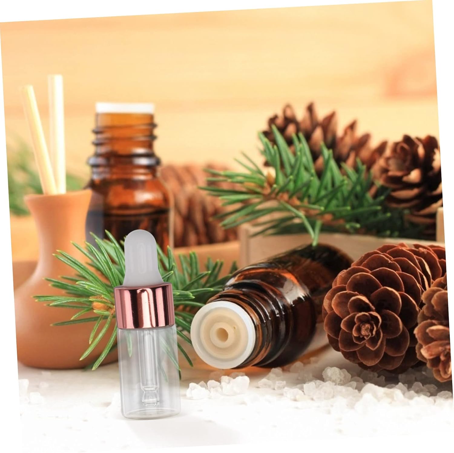 30Pcs Transparent Glass Dropper Bottles for Essential Oils Leak Dispenser for Aromatherapy for Travel and Daily Use for Measuring and Dispensing Liquids