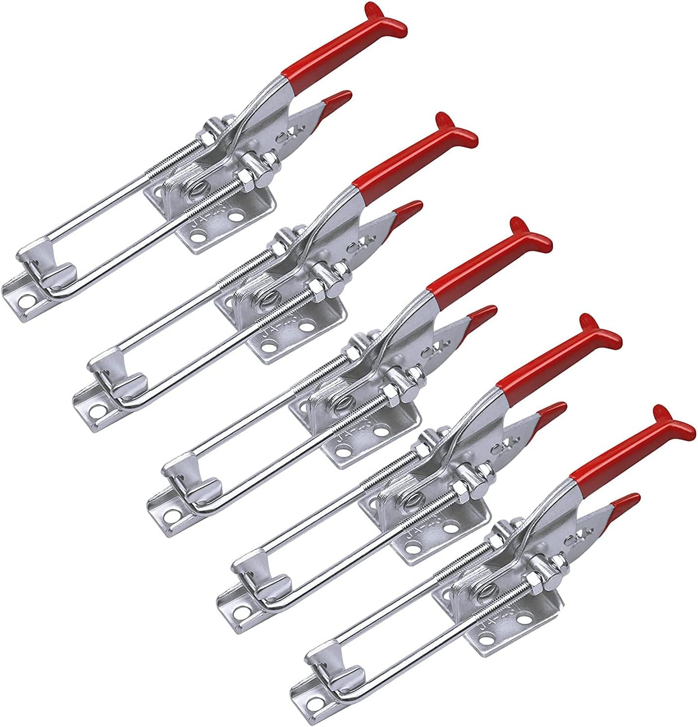 5-Pack 2000lbs Capacity Heavy Duty Toggle Clamps Adjustable Latch U Bolt Self-lock Toggle Latch (A0431-5 PCS)