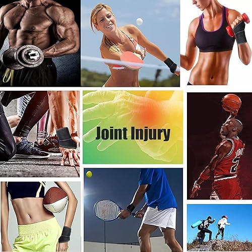 Miniatura 6 de 2 muñequeras, correa de muñeca ajustable para fitness, levantamiento de pesas, tendinitis, artritis del túnel carpiano, alivio del dolor articular,