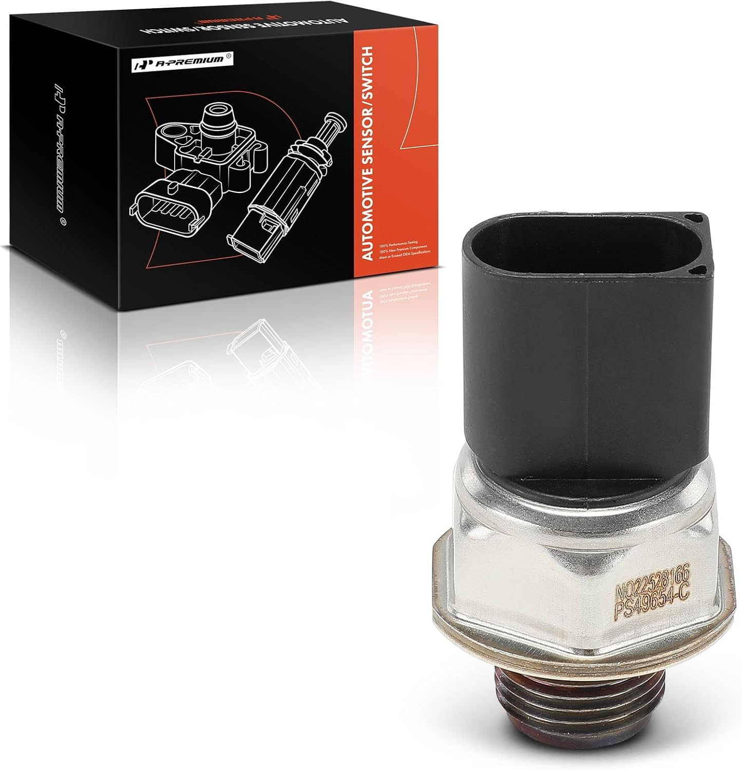 A-Premium Fuel Pressure Sensor [3 Pins] Compatible with Volkswagen Jetta 2015, Passat 2012-2015, Golf/Golf SportWagen/Beetle 2015 & Audi A3 2015-2016, 2.0L