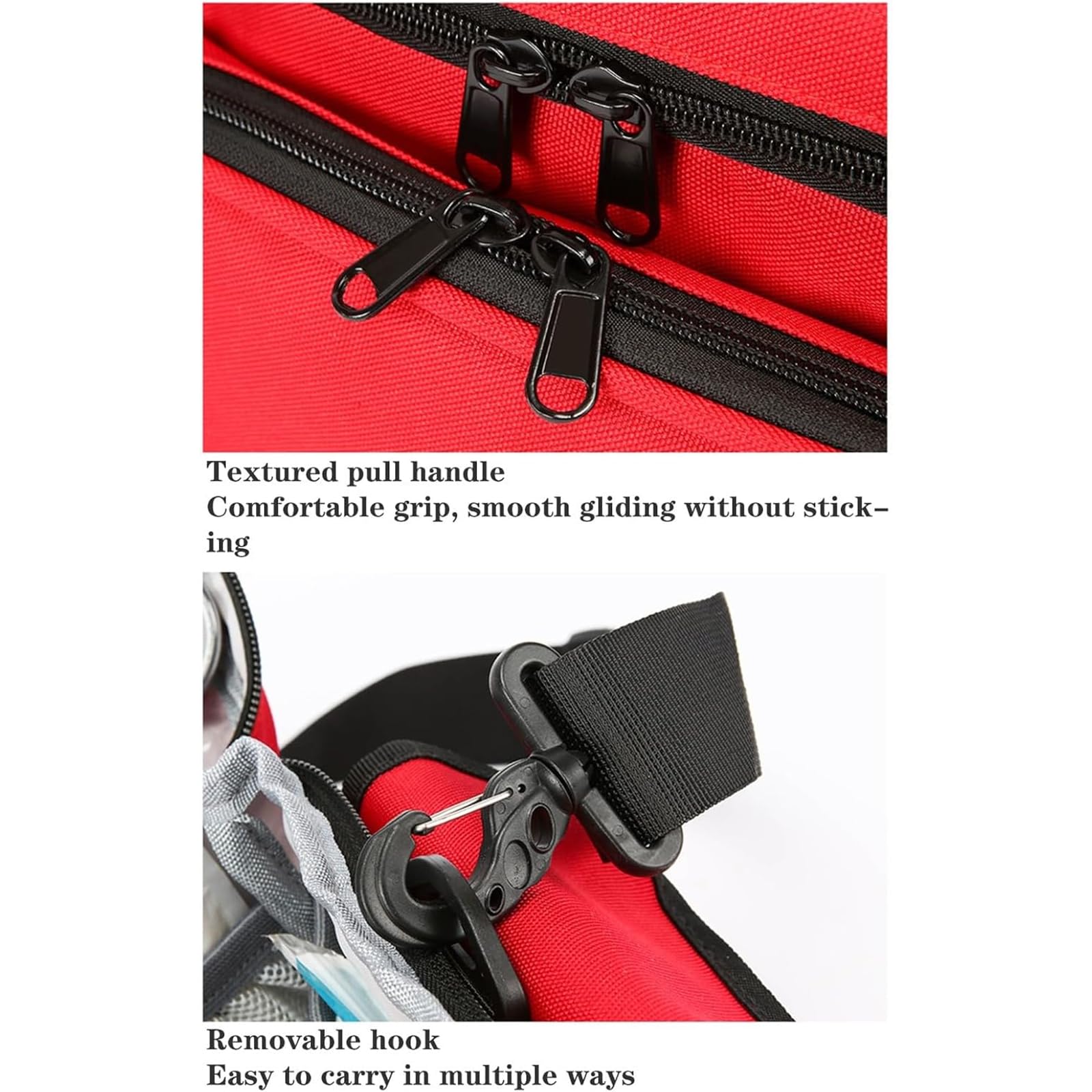Bolsa De Primeros Auxilios Vacía Profesional, Bolsa Táctica Médica De Primeros Auxilios Con Múltiples Bolsillos, Doble Capa Y Duradera, Bandas Reflectantes Y Viaje Seguro, Para Médicos De Enfermería.