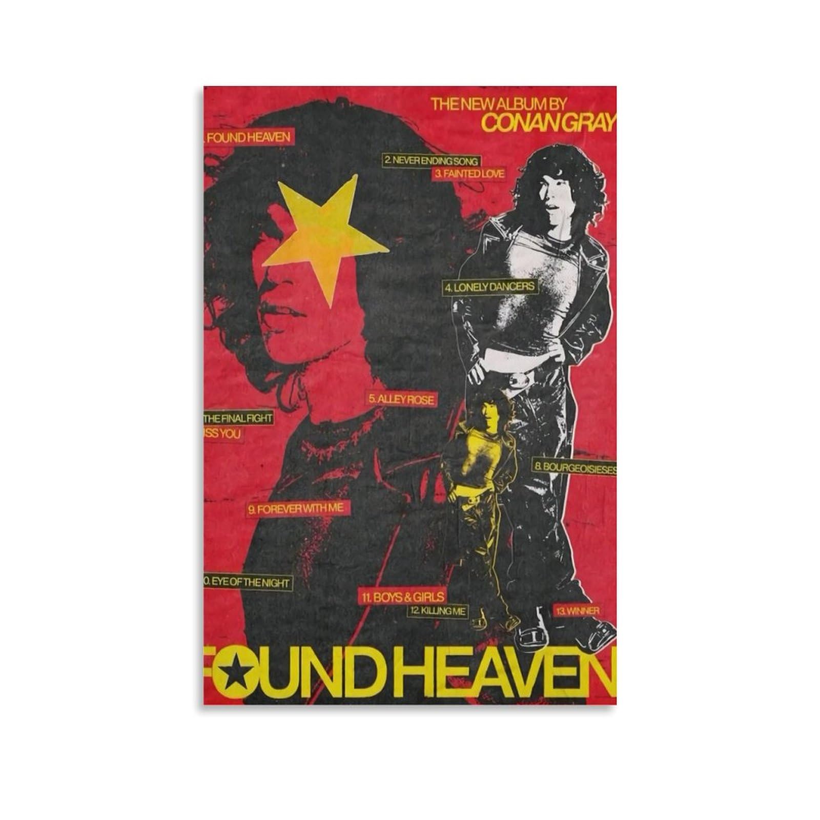 Conan Gray Found Heaven Poster - Leinwanddruck 30x45 Cm Für Wohnzimmer & Schlafzimmer