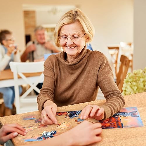 Miniatura 5 de Paquete de 24 rompecabezas para personas mayores, rompecabezas de 16 piezas grandes, demencia, productos de Alzheimer, actividades fáciles de