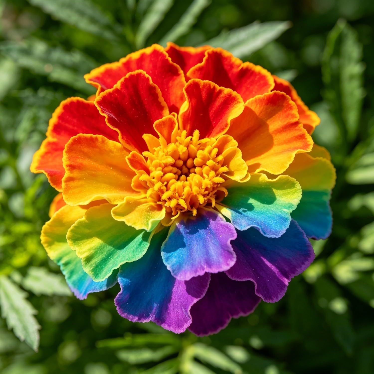 French Marigold（Tagetes patula） Seeds-Hardy Perennial,Suitable for Garden Plants, Landscape Design, Indoor and Outdoor Potted Plants, Vibrant Floral Display Garden-1500pcs-C